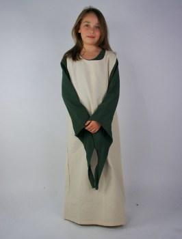 Mittelalter Kinder Überkleid Baumwolle 4047 Natur 3